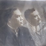 Rubén Darío con su secretario Alejandro Bermúdez.